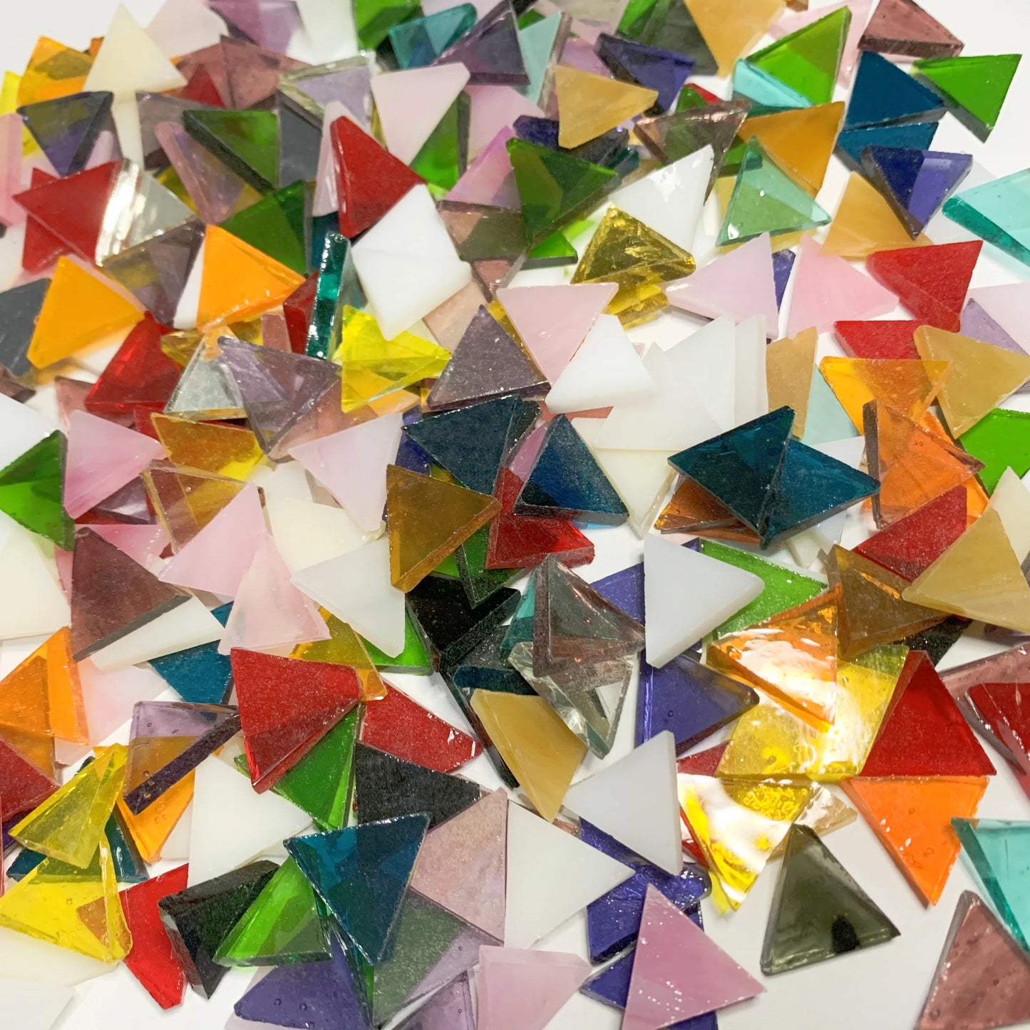 Multiple Colors Triangle Glass Mosaic Tiles