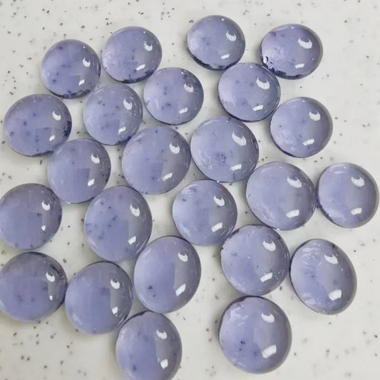 Light Purple Glass Round Mosaic Tiles