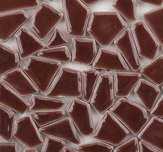 Polygon Brown Porcelain Mosaic Tiles