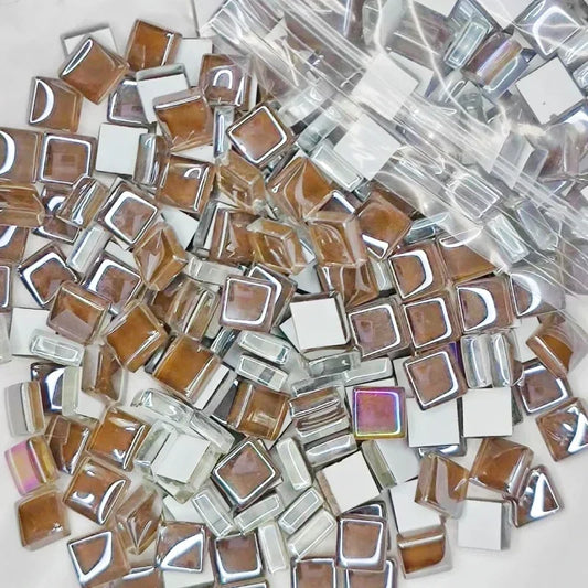 Coffee Glass Square Mosaic Tiles