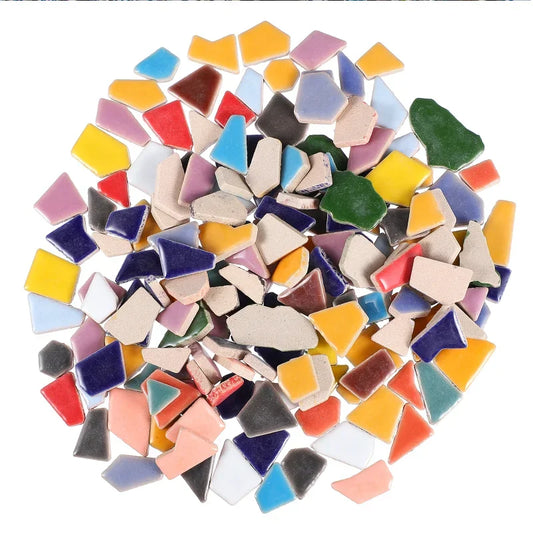 Polygon Multiple Colors Porcelain Mosaic Tiles